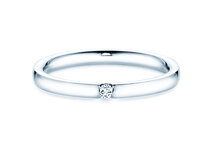 Bague de fiançailles Destiny dans Argent 925/- avec diamant 0,03ct G/SI