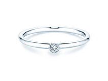 Bague de fiançailles Eternal dans Argent 925/- avec diamant 0,05ct G/SI