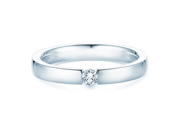 Bague de fiançailles Infinity dans Argent 925/- avec diamant 0,10ct