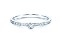 Bague de fiançailles Eternal Pavé dans 18K or blanc avec diamants 0,21ct G/SI
