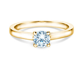 Bague de fiançailles Romance en 18K or jaune avec diamant 0,60ct G/SI