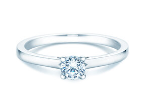 Bague de fiançailles Romance dans 14K or blanc avec diamant 0,30ct G/SI