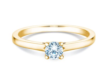 Bague de fiançailles Romance dans 14K or jaune avec diamant 0,30ct H/SI