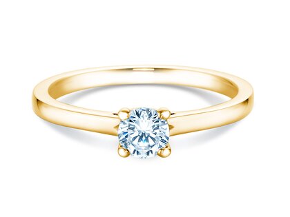 Bague de fiançailles Romance dans 14K or jaune avec diamant 0,40ct H/SI