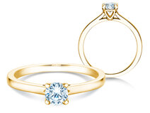 Bague de fiançailles Romance dans 14K or jaune avec diamant 0,40ct G/SI