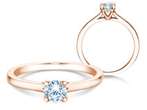 Bague de fiançailles Romance dans 14K or rose avec diamant 0,40ct G/SI