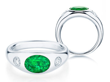 Bague Three-Stone Signet