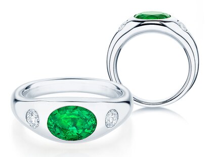 Bague Three-Stone Signet