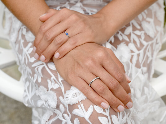 Bague de fiançailles Vivid Petite en or blanc