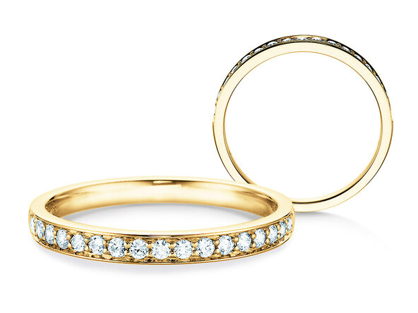 Bague de fiançailles Alliance-/Eternityring dans or jaune
