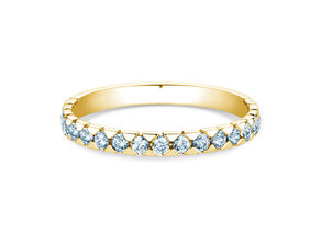 Bague de fiançailles Balance en 9K or jaune avec diamants 0,50ct G/SI
