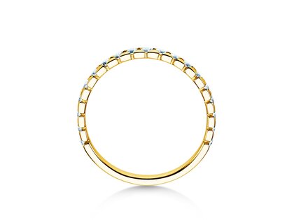 Bague de fiançailles Balance en 9K or jaune avec diamants 0,50ct G/SI