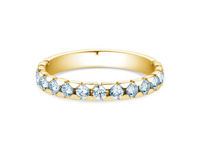 Bague de fiançailles Balance en 14K or jaune avec diamants 0,75ct G/SI