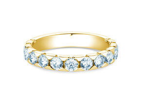 Bague de fiançailles Balance en 14K or jaune avec diamants 1,30ct G/SI