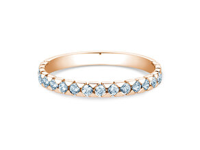 Bague de fiançailles Balance en 18K or rose avec diamants 0,50ct G/SI