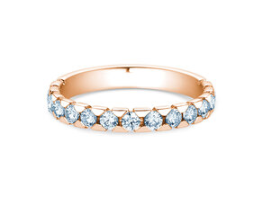 Bague de fiançailles Balance en 14K or rose avec diamants 0,75ct G/SI