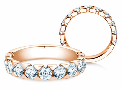 Bague de fiançailles Balance en 18K or rose