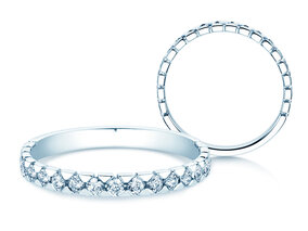 Bague de fiançailles Balance en 18K or blanc avec diamants 0,50ct G/SI
