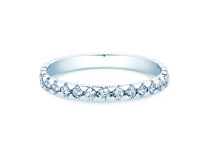 Bague de fiançailles Balance en 9K or blanc avec diamants 0,50ct G/SI