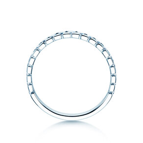 Bague de fiançailles Balance en 9K or blanc avec diamants 0,50ct G/SI
