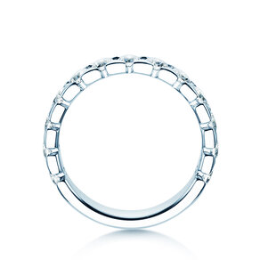 Bague de fiançailles Balance en 14K or blanc avec diamants 1,30ct G/SI