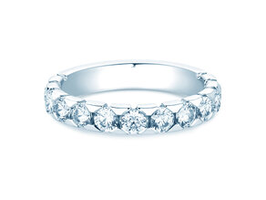 Bague de fiançailles Balance en 14K or blanc avec diamants 1,30ct G/SI