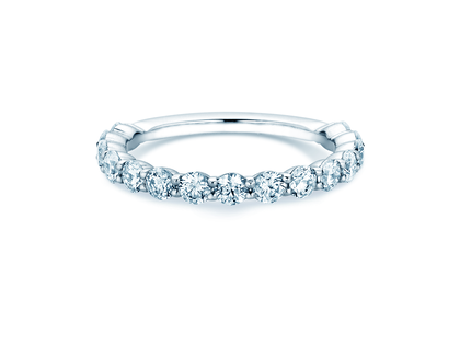 Bague de fiançailles Dawn en 14K or blanc avec diamants 1,27ct G/SI