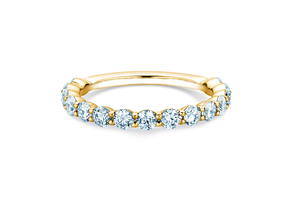 Bague de fiançailles Dawn en 14K or jaune avec diamants 1,27ct G/SI