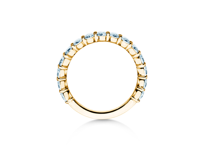 Bague de fiançailles Dawn en 14K or jaune avec diamants 1,27ct G/SI