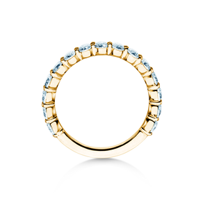 Bague de fiançailles Dawn en 14K or jaune avec diamants 1,27ct G/SI