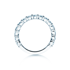 Bague de fiançailles Dawn en 14K or blanc avec diamants 1,27ct G/SI