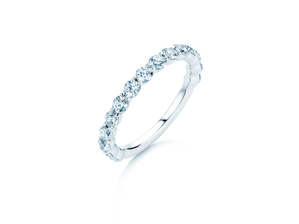 Bague de fiançailles Dawn en 14K or blanc avec diamants 1,27ct G/SI