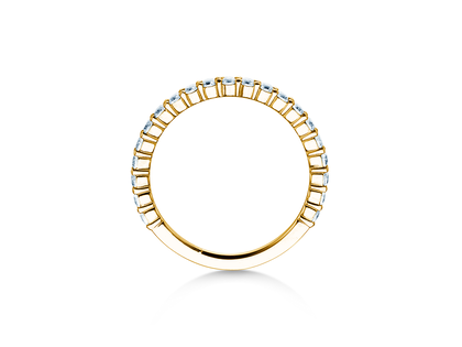 Bague de fiançailles Dawn en 14K or jaune avec diamants 0,53ct G/SI