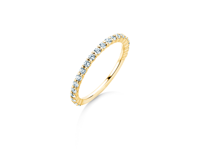 Bague de fiançailles Dawn en 14K or jaune avec diamants 0,53ct G/SI