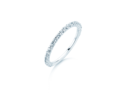 Bague de fiançailles Dawn en 14K or blanc avec diamants 0,53ct G/SI