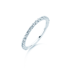 Bague de fiançailles Dawn en 14K or blanc avec diamants 0,53ct G/SI