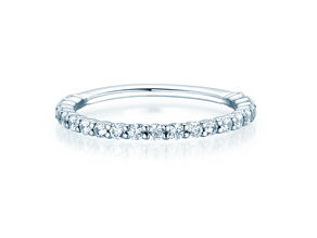 Bague de fiançailles Dawn en 14K or blanc avec diamants 0,53ct G/SI