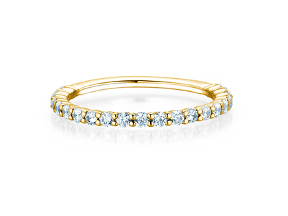 Bague de fiançailles Dawn en 14K or jaune avec diamants 0,53ct G/SI