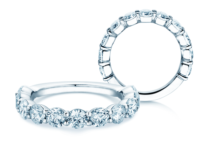 Bague de fiançailles Dawn en 18K or blanc