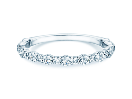 Bague de fiançailles Diamond Pulse en 14K or blanc avec diamants 0,59ct G/SI