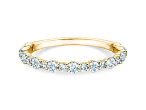 Bague de fiançailles Diamond Pulse en 14K or jaune avec diamants 0,59ct G/SI