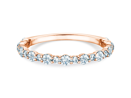Bague de fiançailles Diamond Pulse en 14K or rose avec diamants 0,59ct G/SI