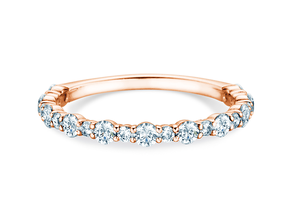 Bague de fiançailles Diamond Pulse en 14K or rose avec diamants 0,59ct G/SI