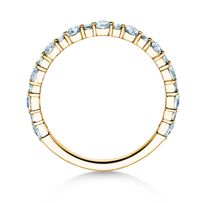 Bague de fiançailles Diamond Pulse en 14K or jaune avec diamants 0,59ct G/SI