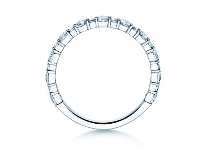 Bague de fiançailles Diamond Pulse en 14K or blanc avec diamants 0,59ct G/SI
