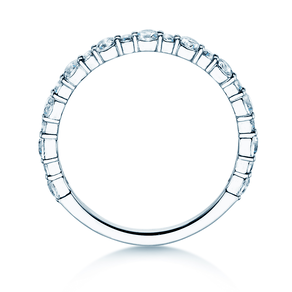 Bague de fiançailles Diamond Pulse en 14K or blanc avec diamants 0,59ct G/SI