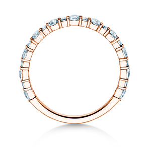 Bague de fiançailles Diamond Pulse en 14K or rose avec diamants 0,59ct G/SI