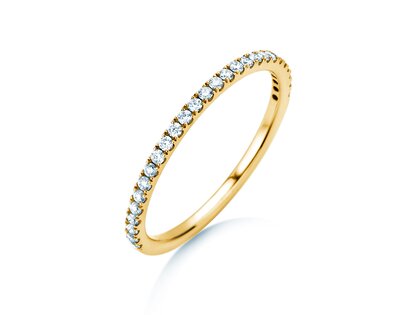 Bague de fiançailles Dusk en 9K or jaune avec diamants 0,25ct G/SI