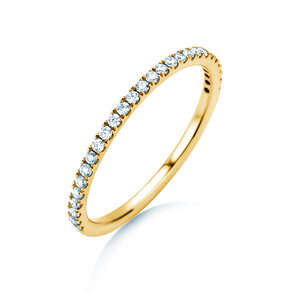 Bague de fiançailles Dusk en 9K or jaune avec diamants 0,25ct G/SI