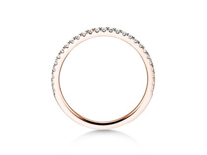 Bague de fiançailles Dusk en 9K or rose avec diamants 0,25ct G/SI